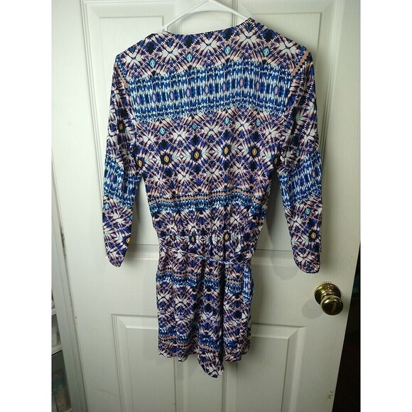 Dr 2 XS 3/4 Sleeve Tunic Belt Slit Sleeve Shorts Romper - Picture 13 of 13